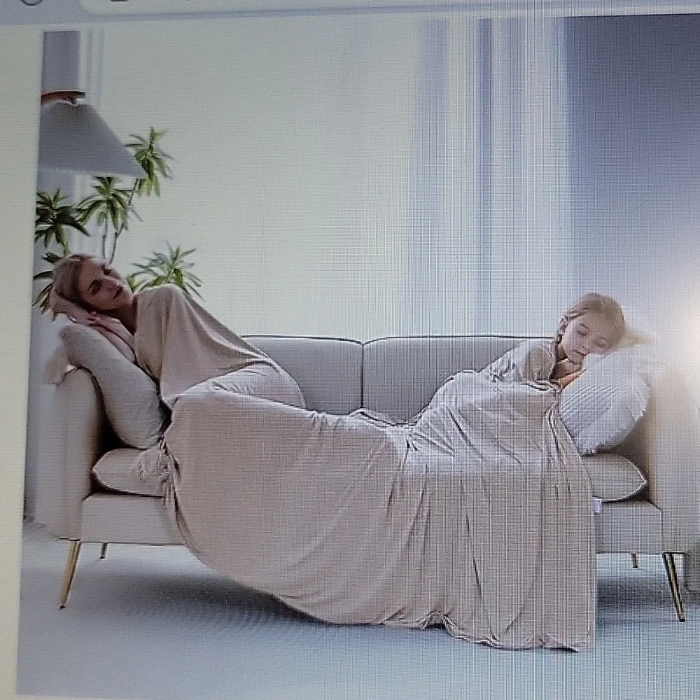 Marchpower Beige Cooling blanket for hot sleepers Twin 59x79